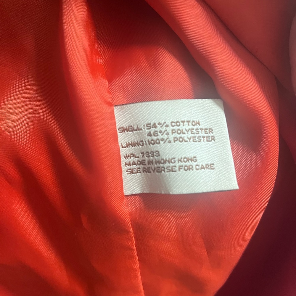 Michael Kors Women's Orange Trench Coat WPL 7888 Size S - Picture 4 of 5
